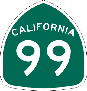 CA 99 sign 