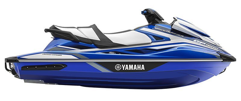 Blue, black, and gray Yamaha Jet Ski