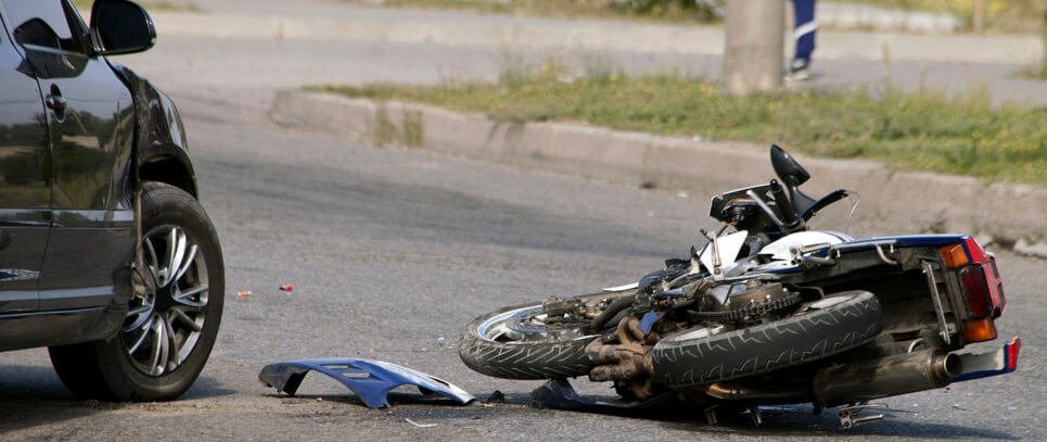 Motorcycle vs. motor vehicle accident