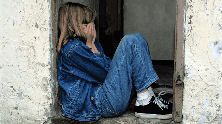 Sexual Abuse | Child crying in doorway