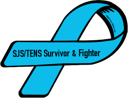 logo - ribon of SJS/TENS Survivor & Fighter