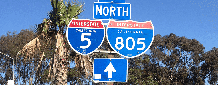 I-5 Northbound Sign