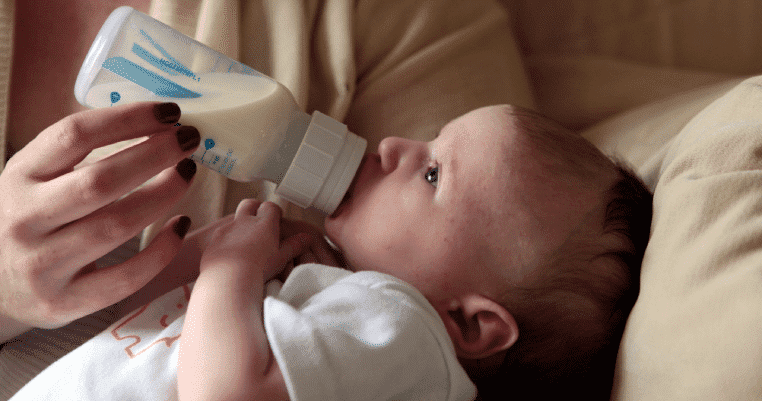 baby bottle feeding