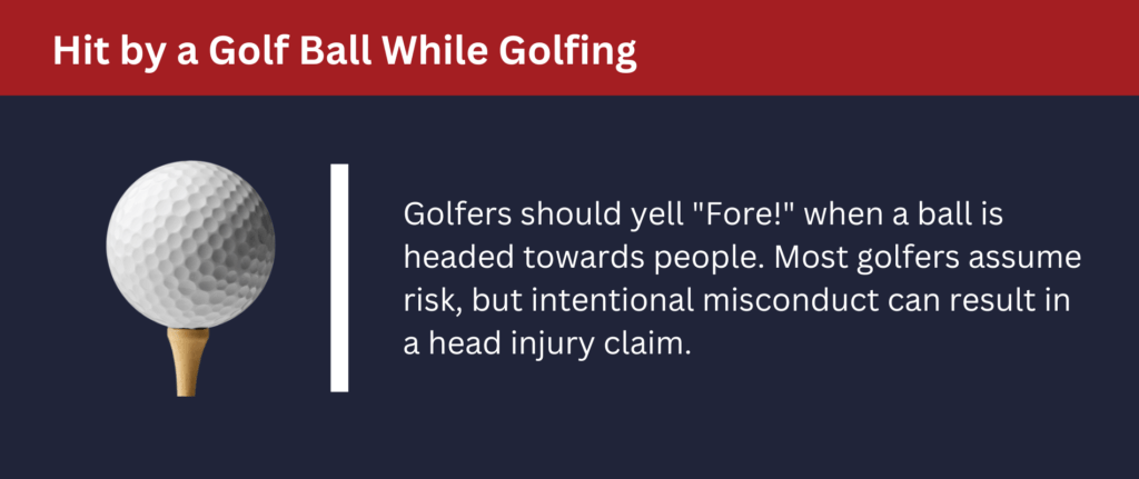 Golfers should yell fore when golfing to give warning to other golfers.