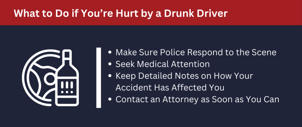 What to do if you're hurt by a drunk driver.