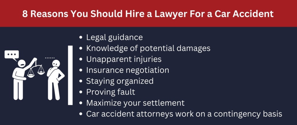 You should hire a lawyer for legal guidance, knowledge of damages and more.
