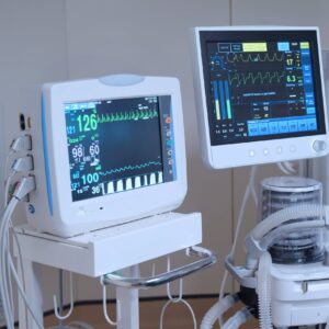 An assortment of medical devices in a hospital.