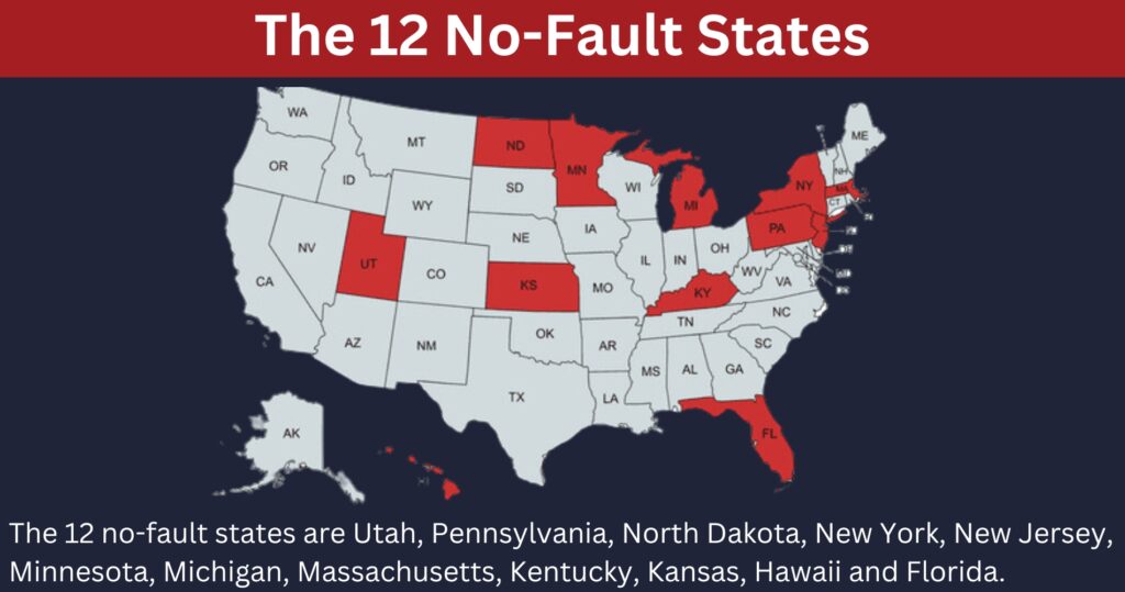 The 12 no-fault states.
