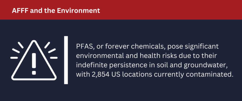 AFFF and the Environment: PFAS negatively impact the environment and our health.