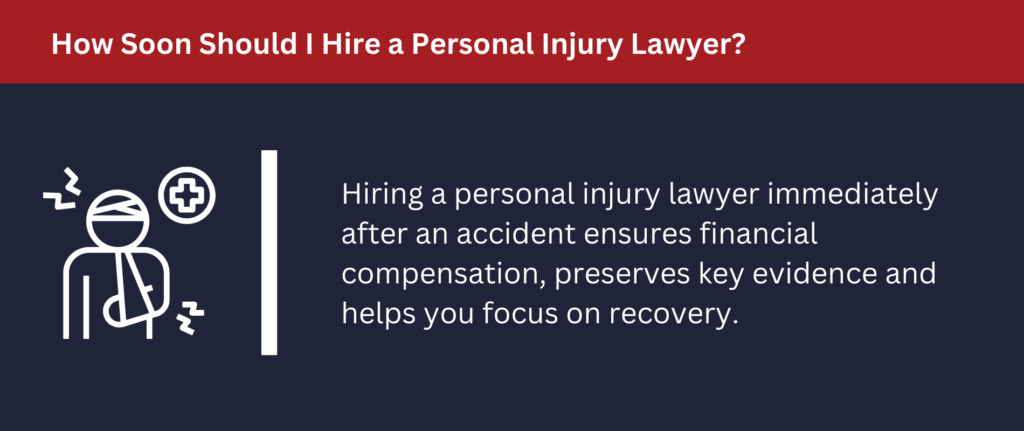 Hiring a personal injury lawyer after an accident helps you maximize your claim.
