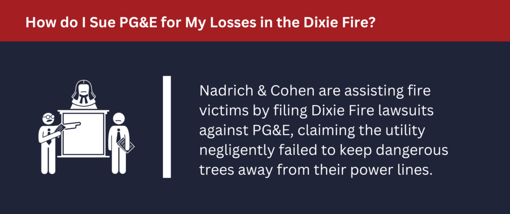 How do I Sue PG&E for My Losses in the Dixie Fire?
