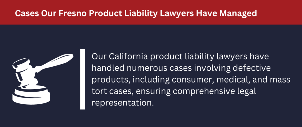 Our lawyers handle many product liability cases.
