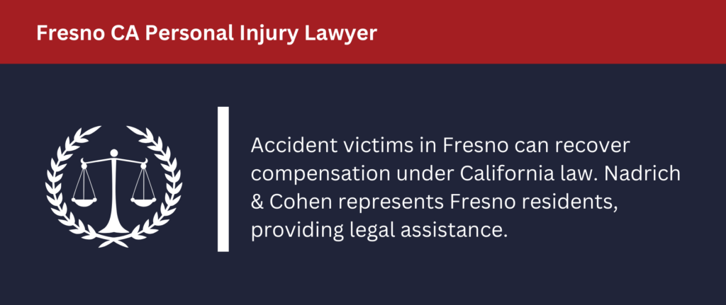 Accident victims in Fresno can recover compensation under California law.