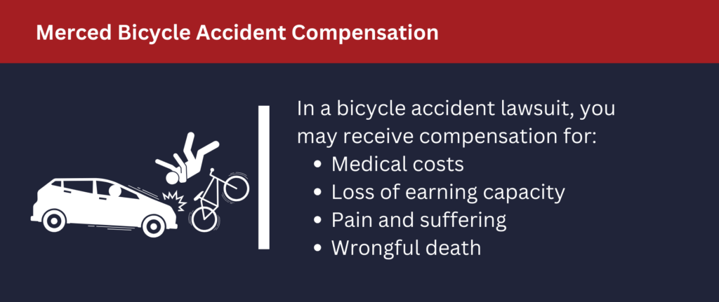 You may receive compensation for many things in a bicycle accident lawsuit.