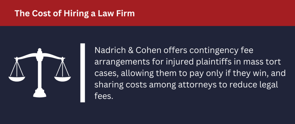 Nadrich Accident Injury Lawyers offers contingency fee arrangements.