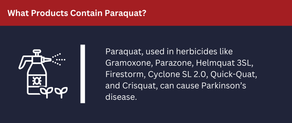 Many products contain paraquat.