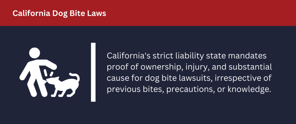 California has its own dog bite laws.