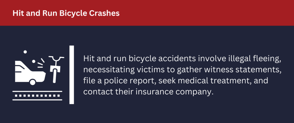 Hit and run bicycle crashes are unfortunately common.