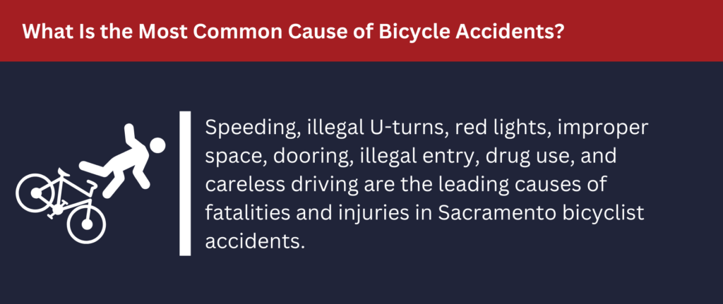 Speeding is one of the most common causes of bicycle accidents.