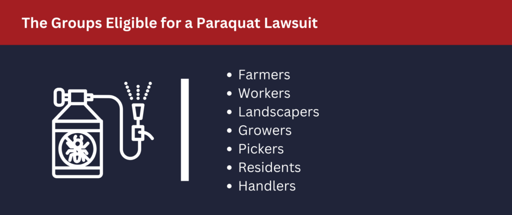 Many people are eligible for paraquat lawsuits.