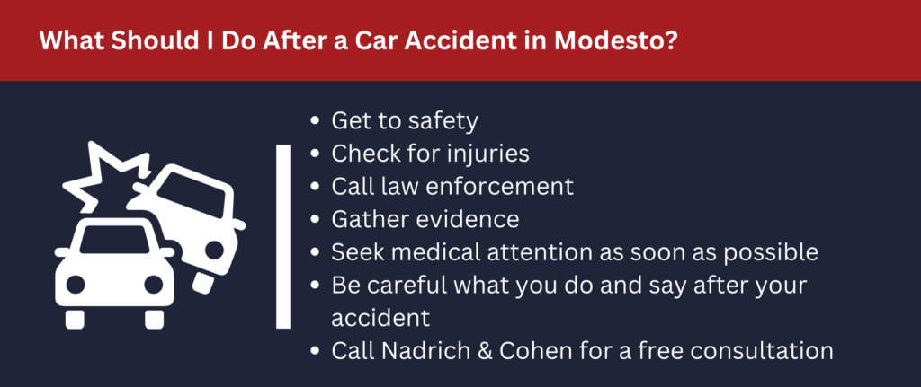 There are many steps to take after a car accident.