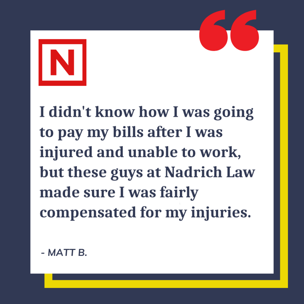 Matt B's review of Nadrich Accident Injury Lawyers.